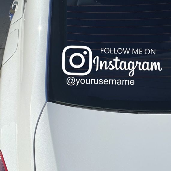 Nalepke za avtomobile FOLLOW ME on INSTAGRAM
