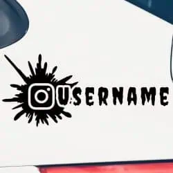 Nalepke za avtomobile INSTAGRAM username packa