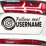 Nalepke za avtomobile Instagram username