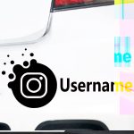 Nalepke za avtomobile instagram imena
