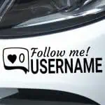 Nalepke za avtomobile instagram like in username
