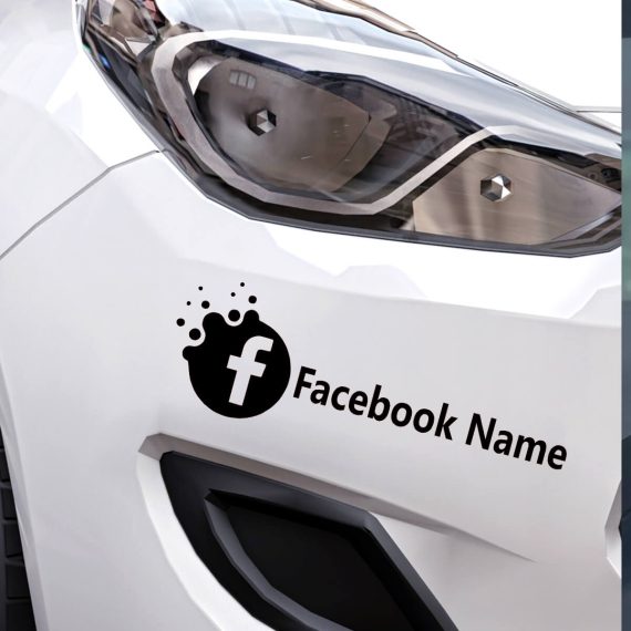 Nalepke za facebook imena za avte