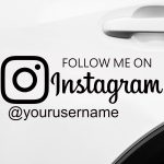 Nalepke FOLLOW ME on INSTAGRAMe